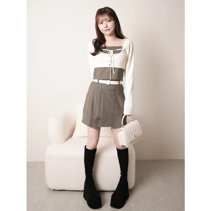 コルセットチェックトップス | LIPSERVICE | 詳細画像10 