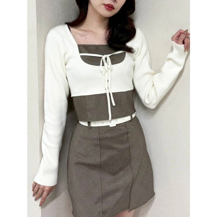 コルセットチェックトップス | LIPSERVICE | 詳細画像32 