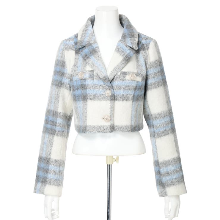 ファーカラーシャギーチェックジャケット | LIPSERVICE | 詳細画像31 