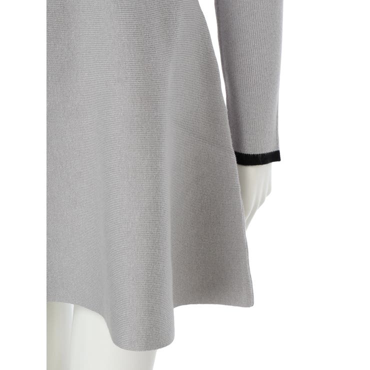 バックリボンバイカラーフレアワンピース | LIPSERVICE | 詳細画像39 