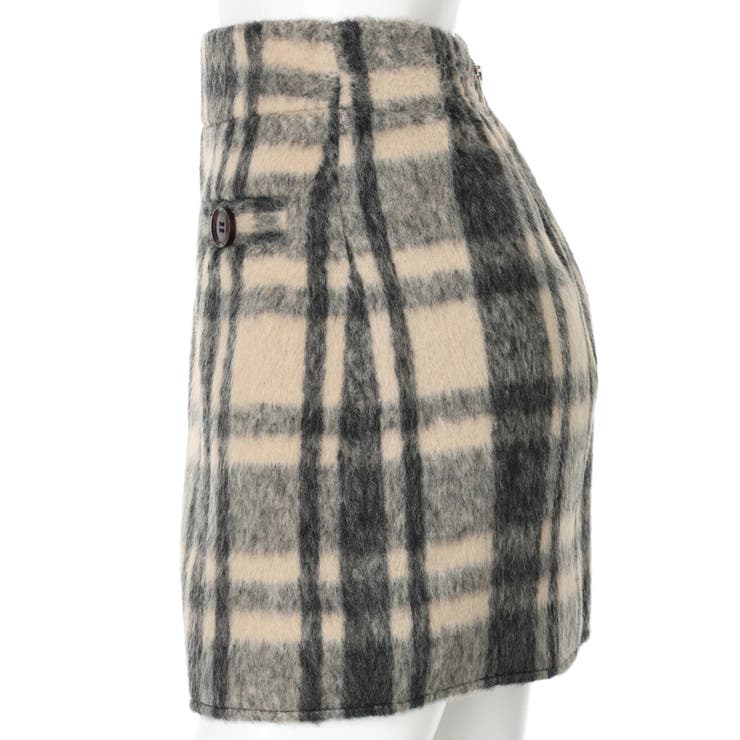 シャギーチェック台形スカート | LIPSERVICE | 詳細画像26 