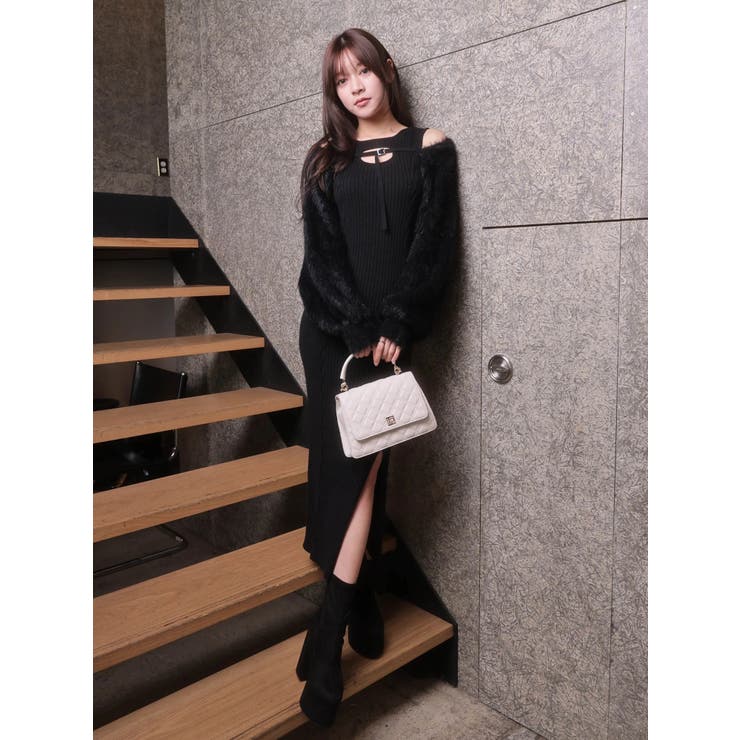 デコルテオープンドッキングニットワンピース | LIPSERVICE | 詳細画像26 