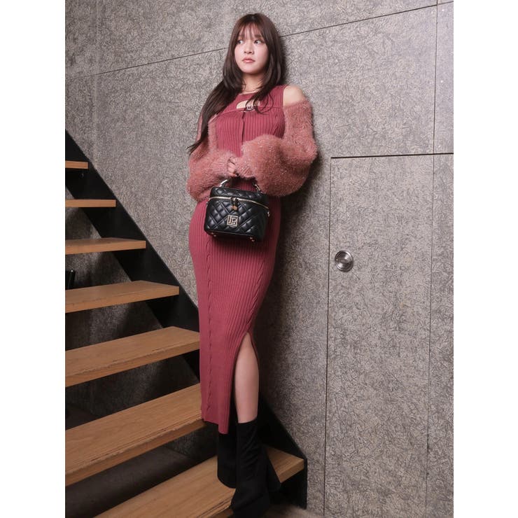 デコルテオープンドッキングニットワンピース | LIPSERVICE | 詳細画像42 