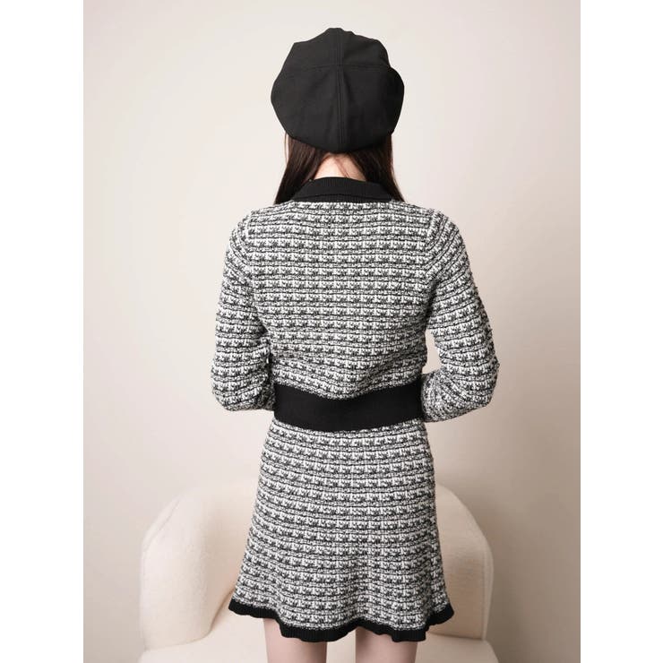 2wayカラーツイードニットカーディガン | LIPSERVICE | 詳細画像41 