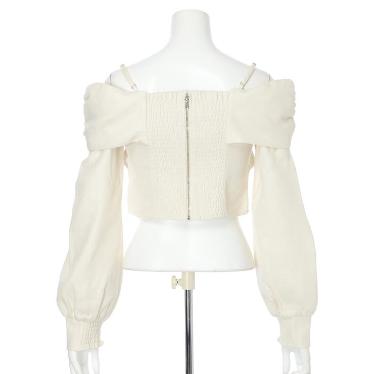 リボンオフショルロングスリーブトップス | LIPSERVICE | 詳細画像83 