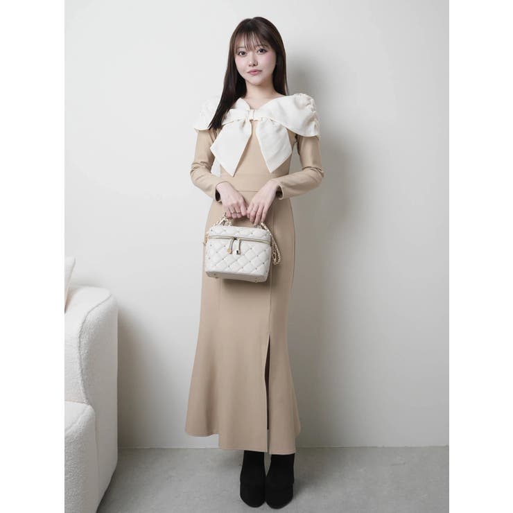 リボンオフショルバイカラーワンピース | LIPSERVICE | 詳細画像11 