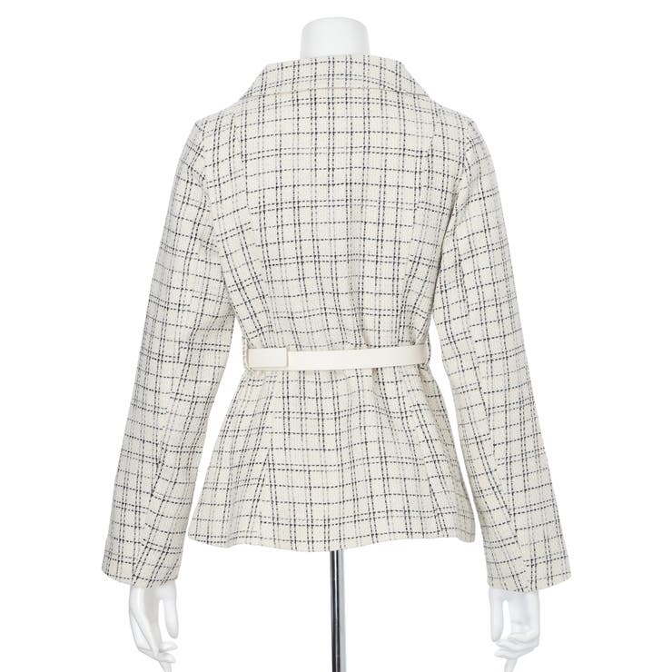 ベルト付ツイードミドルジャケット | LIPSERVICE | 詳細画像33 