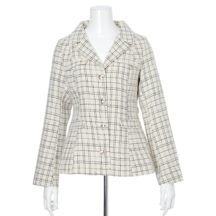 ベルト付ツイードミドルジャケット | LIPSERVICE | 詳細画像41 