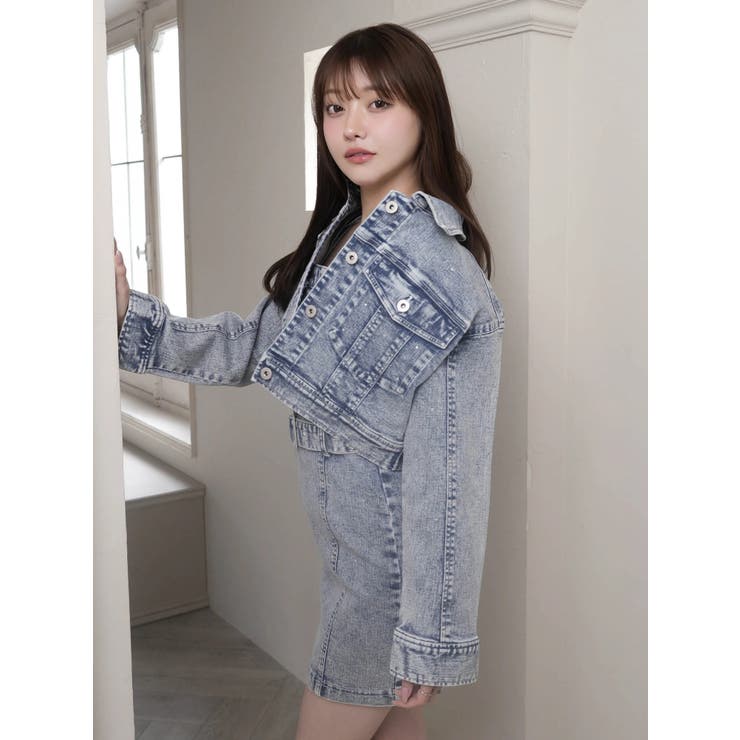 Jewelデニムクロップドジャケット | LIPSERVICE | 詳細画像21 