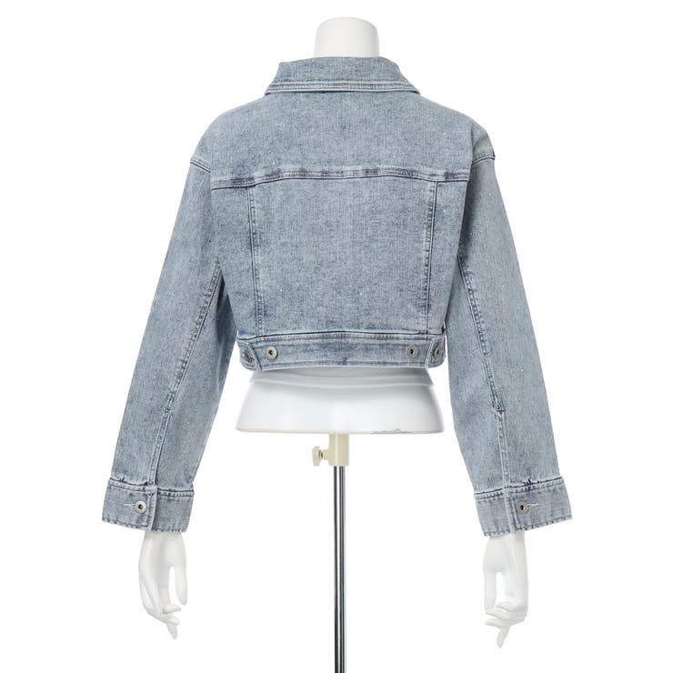 Jewelデニムクロップドジャケット | LIPSERVICE | 詳細画像32 
