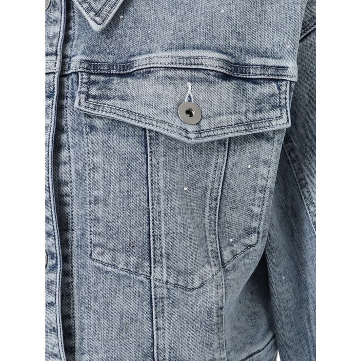 Jewelデニムクロップドジャケット | LIPSERVICE | 詳細画像37 