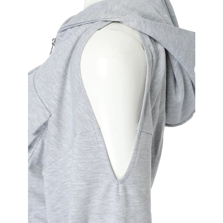 オープンショルダースウェットフーディーワンピース | LIPSERVICE | 詳細画像41 