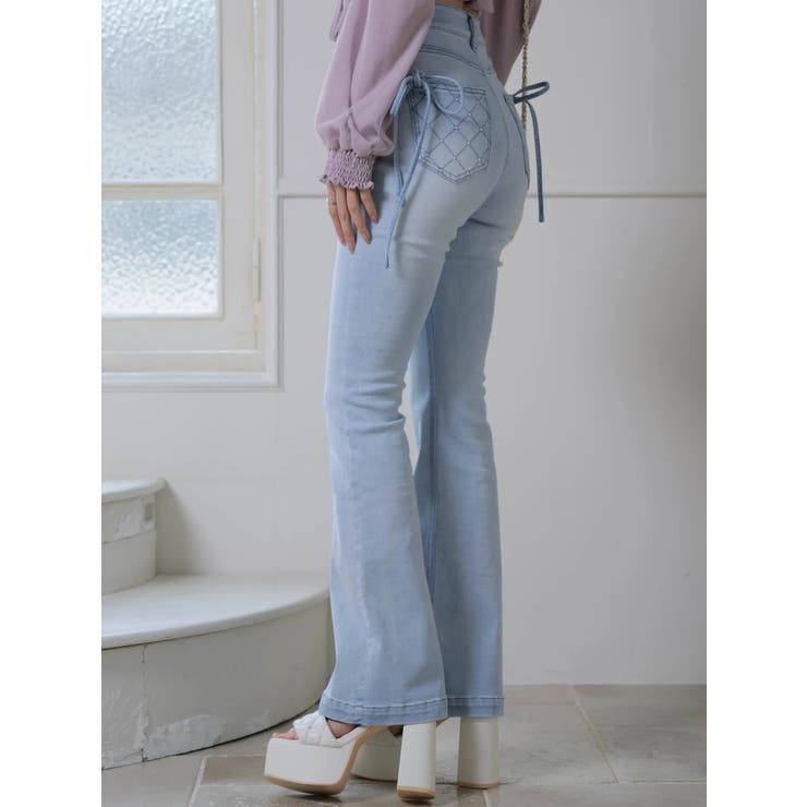 キルティングポケットフレアデニムパンツ | LIPSERVICE | 詳細画像27 