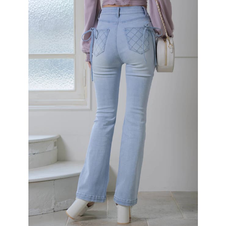 キルティングポケットフレアデニムパンツ | LIPSERVICE | 詳細画像28 