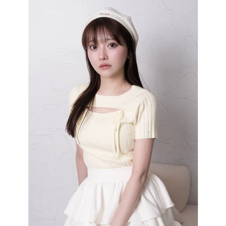 ジェラートカラー2wayジュエルニット | LIPSERVICE | 詳細画像4 