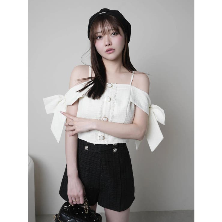 サイドリボンオフショルトップス | LIPSERVICE | 詳細画像27 