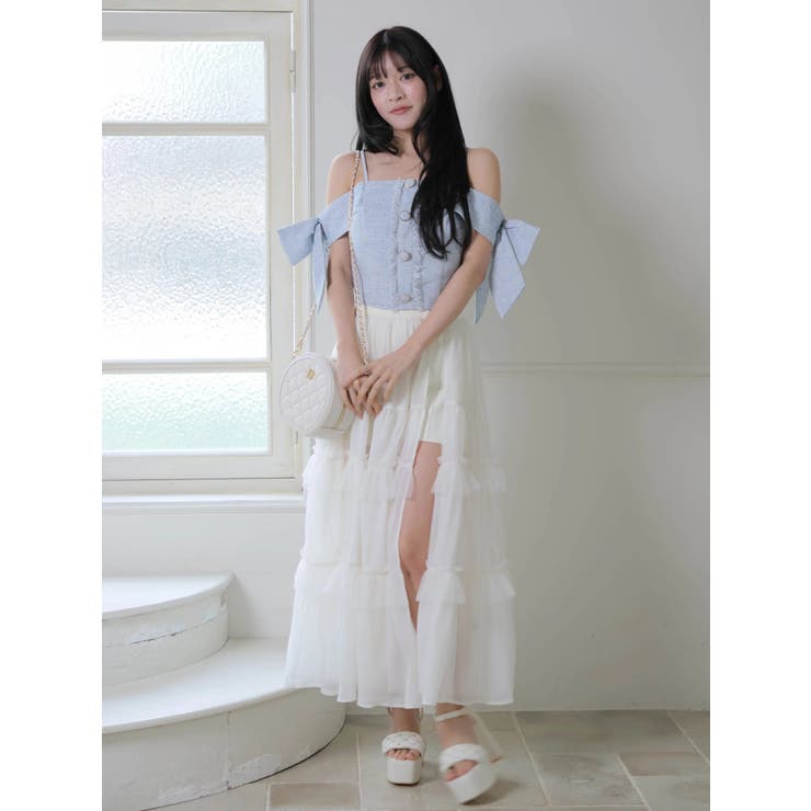 サイドリボンオフショルトップス | LIPSERVICE | 詳細画像34 