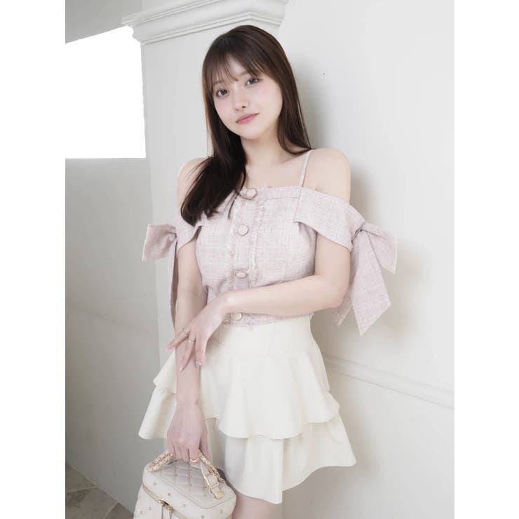 サイドリボンオフショルトップス | LIPSERVICE | 詳細画像43 