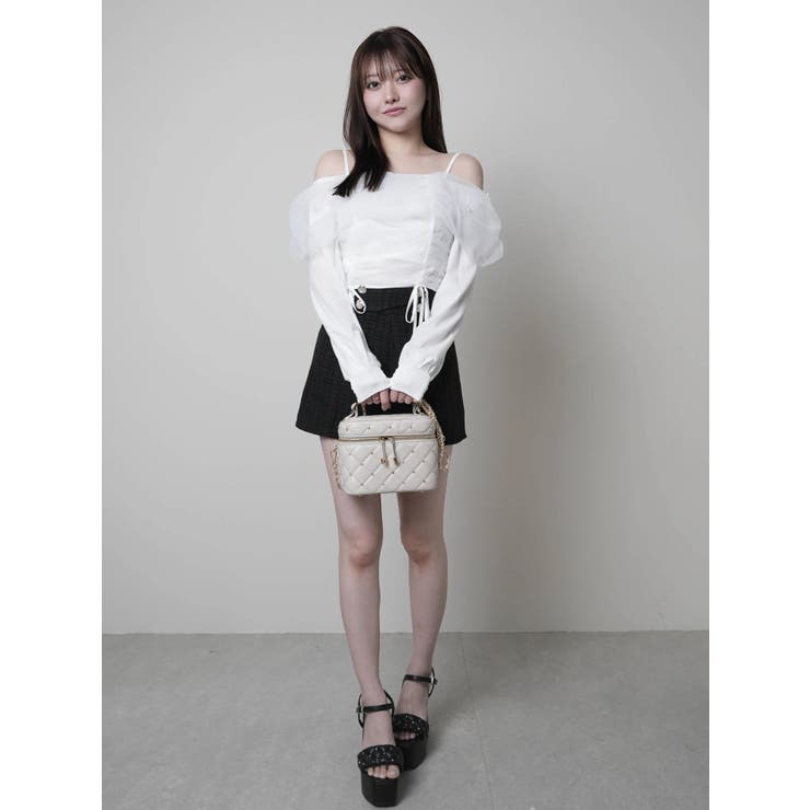 チュールギャザーオフショルトップス | LIPSERVICE | 詳細画像19 