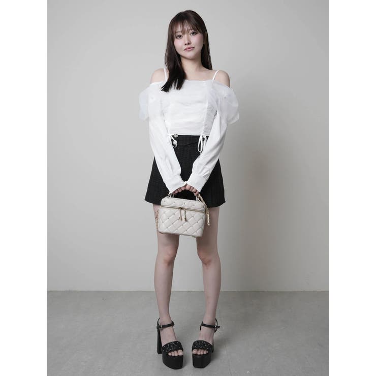 チュールギャザーオフショルトップス | LIPSERVICE | 詳細画像21 