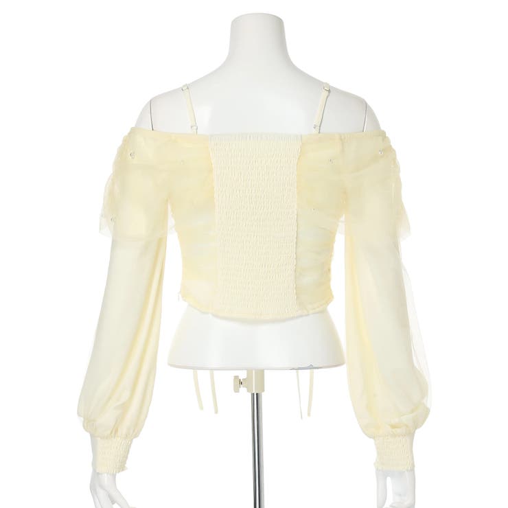 チュールギャザーオフショルトップス | LIPSERVICE | 詳細画像44 