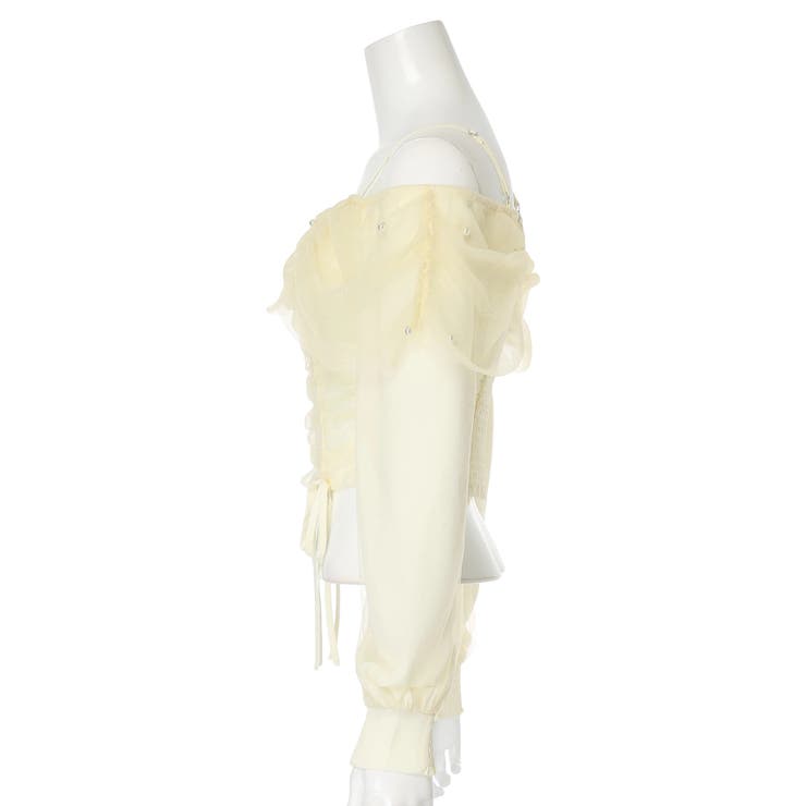 チュールギャザーオフショルトップス | LIPSERVICE | 詳細画像45 