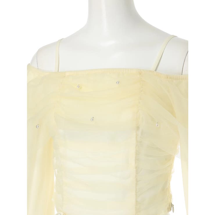 チュールギャザーオフショルトップス | LIPSERVICE | 詳細画像46 