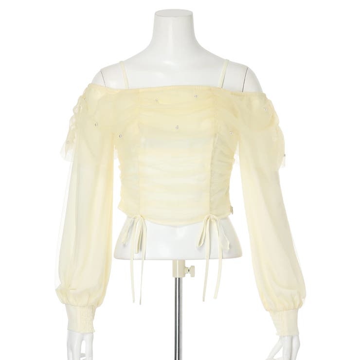 チュールギャザーオフショルトップス | LIPSERVICE | 詳細画像52 