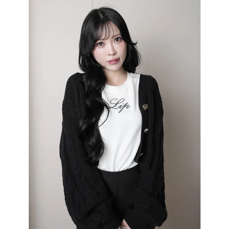 springケーブルニットカーディガン | LIPSERVICE | 詳細画像6 