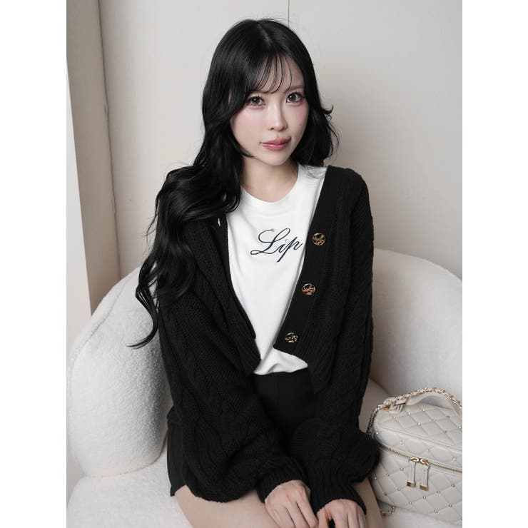 springケーブルニットカーディガン | LIPSERVICE | 詳細画像10 