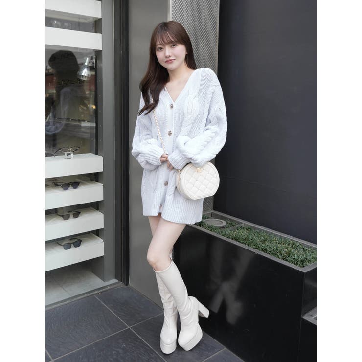 springケーブルニットカーディガン | LIPSERVICE | 詳細画像12 