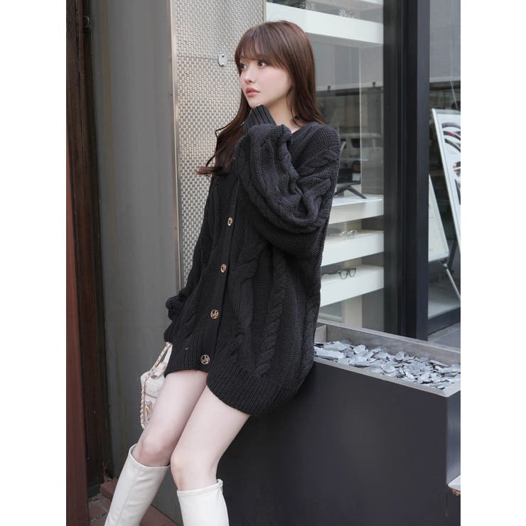 springケーブルニットカーディガン | LIPSERVICE | 詳細画像16 