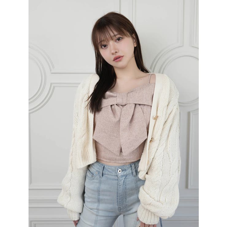 springケーブルニットカーディガン | LIPSERVICE | 詳細画像18 