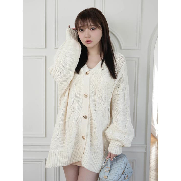 springケーブルニットカーディガン | LIPSERVICE | 詳細画像24 