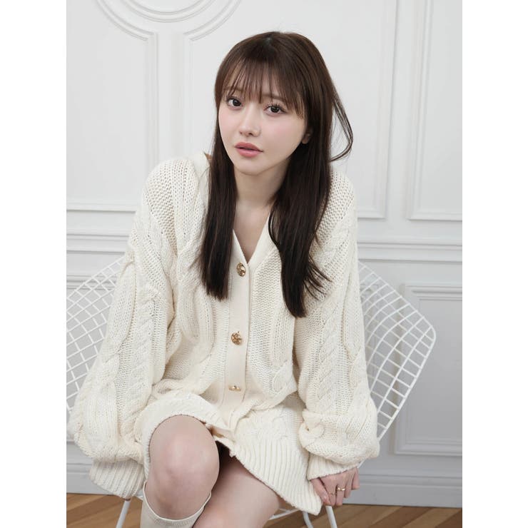 springケーブルニットカーディガン | LIPSERVICE | 詳細画像30 