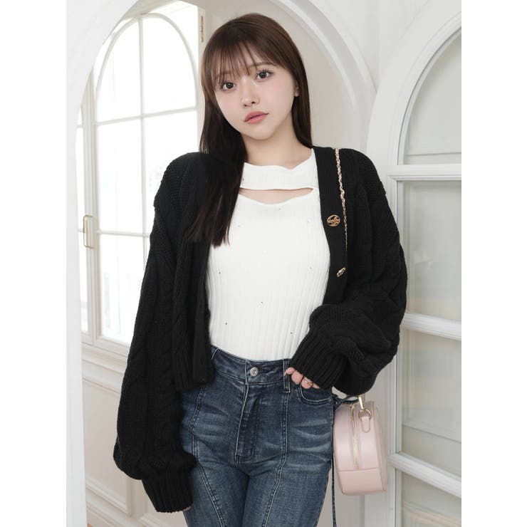 springケーブルニットカーディガン | LIPSERVICE | 詳細画像47 