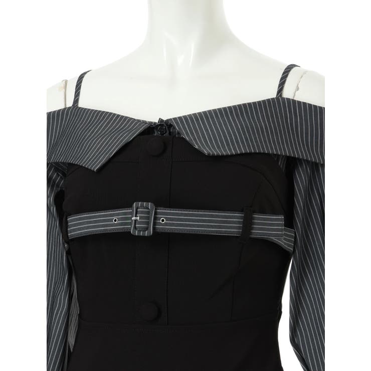 オフショルシャツレイヤードライクワンピース | LIPSERVICE | 詳細画像31 