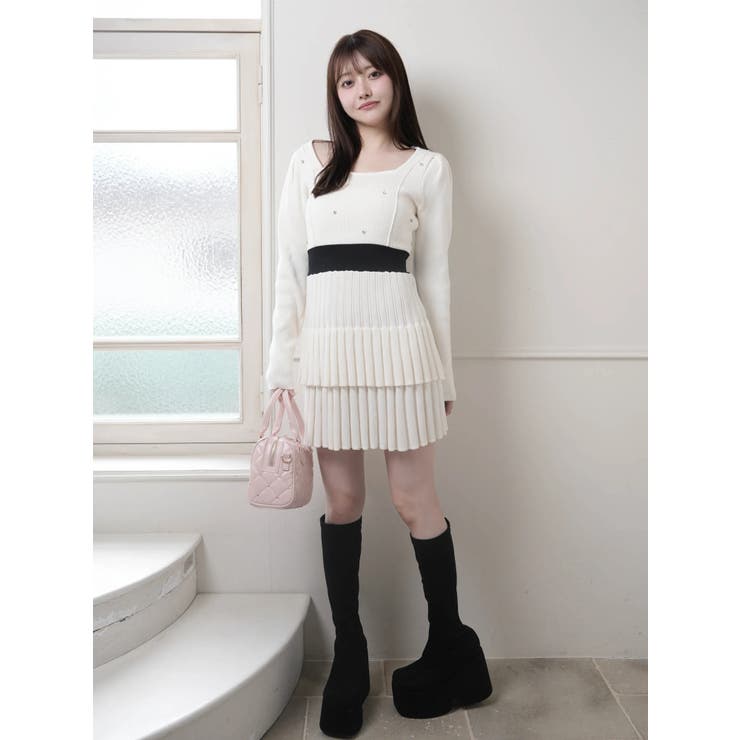 ジュエルティアードフレアワンピース | LIPSERVICE | 詳細画像9 