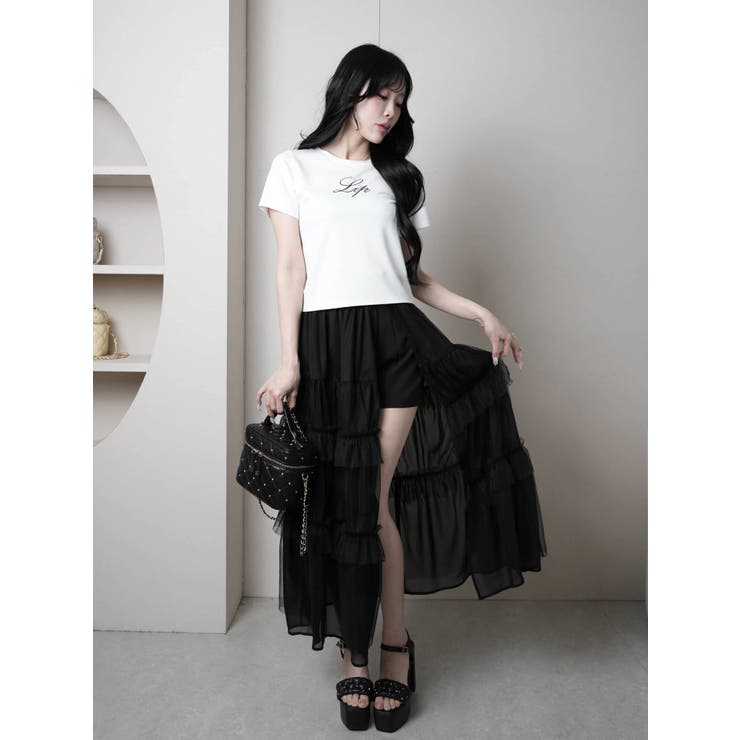 2wayティアードロングスカート | LIPSERVICE | 詳細画像2 