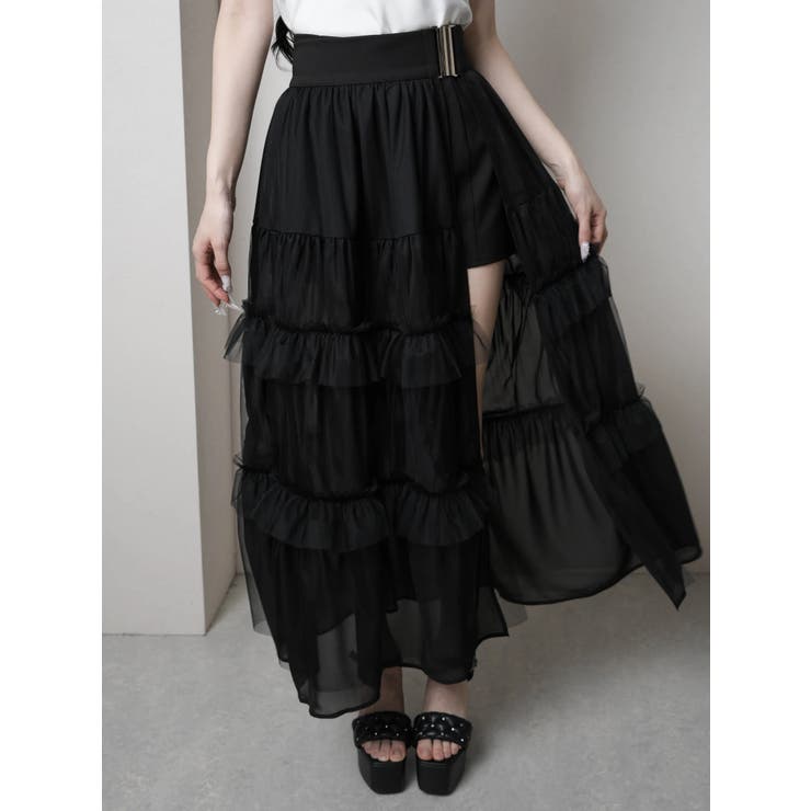 2wayティアードロングスカート | LIPSERVICE | 詳細画像6 