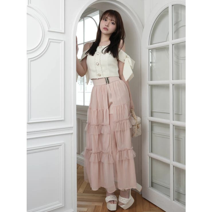 2wayティアードロングスカート | LIPSERVICE | 詳細画像9 