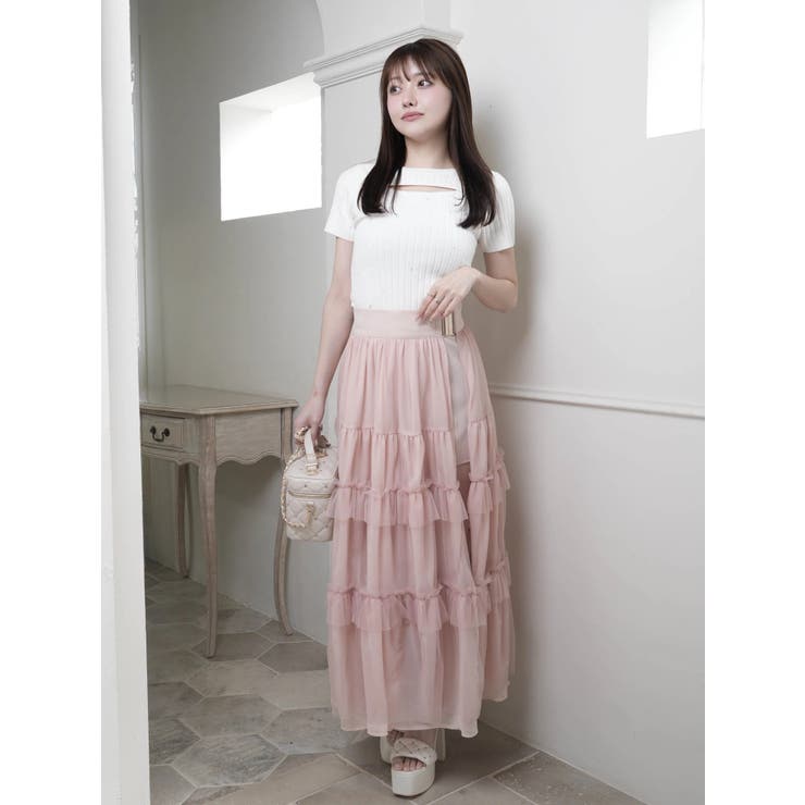 2wayティアードロングスカート | LIPSERVICE | 詳細画像24 