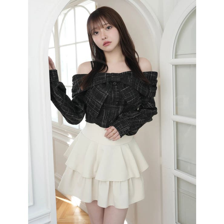 インナーショーパン付フリルティアードスカート | LIPSERVICE | 詳細画像5 