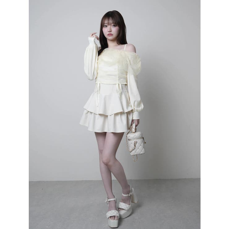 インナーショーパン付フリルティアードスカート | LIPSERVICE | 詳細画像22 