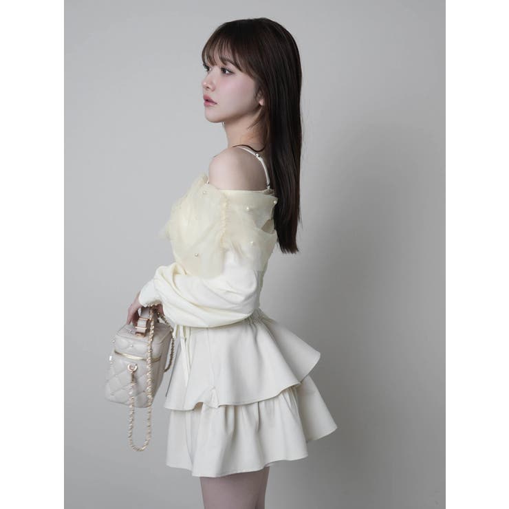 インナーショーパン付フリルティアードスカート | LIPSERVICE | 詳細画像25 