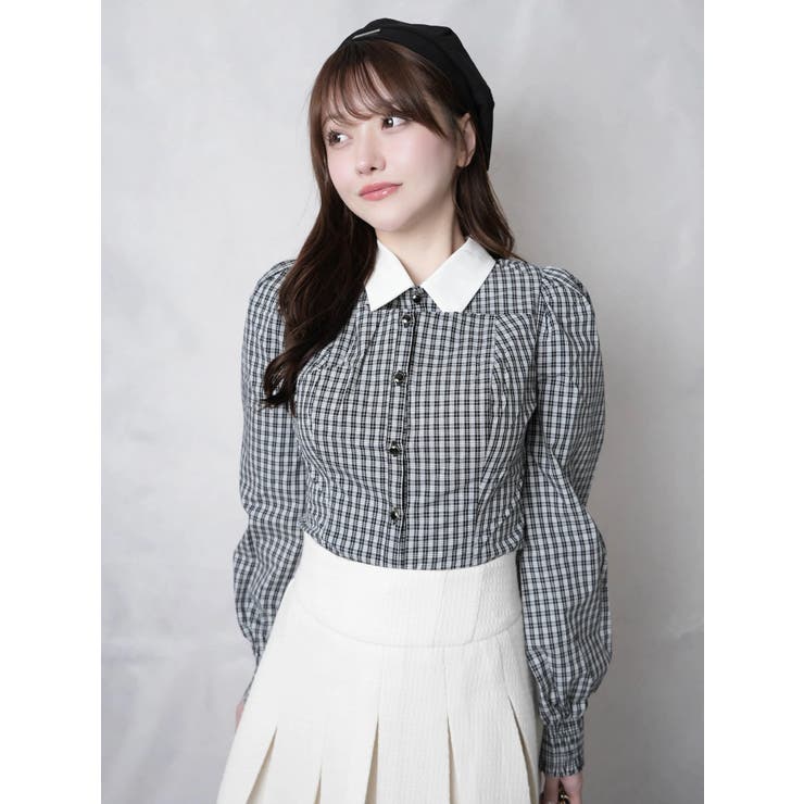 デコルテオープンロングスリーブブラウス | LIPSERVICE | 詳細画像12 