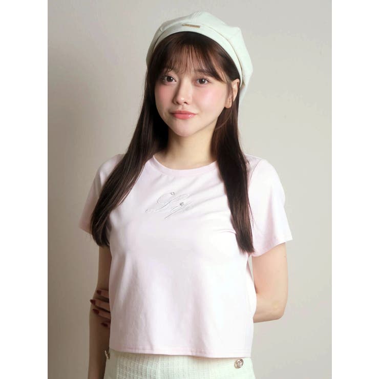 ピンク | LIPロゴアクセントTシャツ | LIPSERVICE