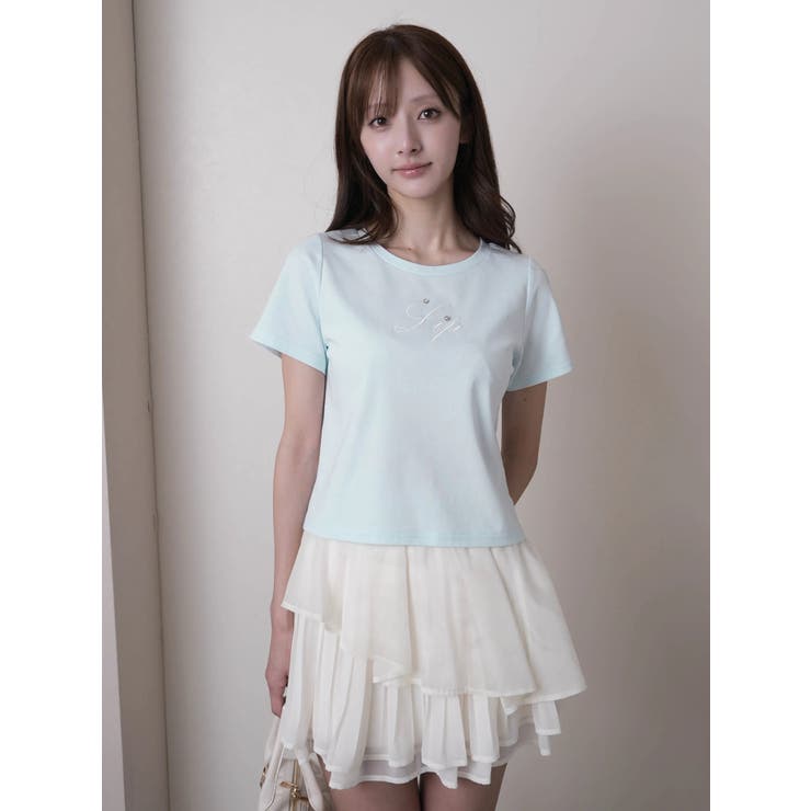 LIPロゴアクセントTシャツ | LIPSERVICE | 詳細画像8 