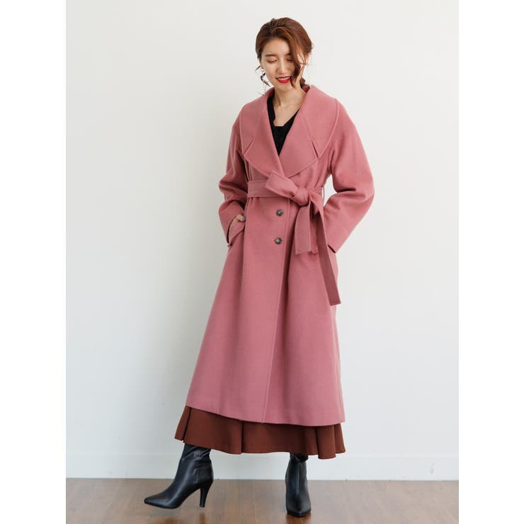 Bigラウンドカラーウールガウンコート 品番 Linw Ladymade レディメイド のレディースファッション通販 Shoplist ショップリスト