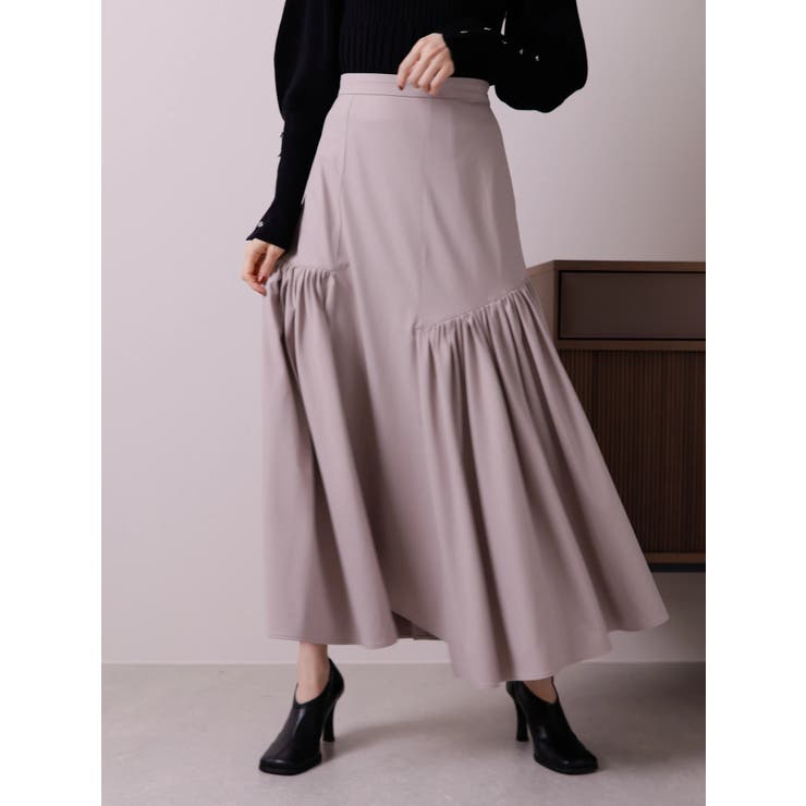 レザーライクトリコットロングスカート[品番：LINW0001645]｜LADYMADE（レディメイド ）のレディースファッション通販｜SHOPLIST（ショップリスト）